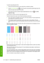 Page 173To print the Image Diagnostics Print:
1.Use the same paper type that you were using when you detected a problem.
2.
Use the View loaded paper key 
 on the front panel to check that the selected paper type is the
same as the paper type loaded into the printer.
3.
At the printers front panel, select the Image Quality Maintenance menu icon 
, then Print
diagnostic image.
It takes about two minutes to print the Image Diagnostics Print.
The print is divided into two parts, both of which test printhead...