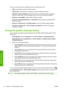 Page 38You have various other options available from the Connectivity menu icon.
●USB: view information about the USB connection
●Jetdirect EIO: view information, configure and reset the Jetdirect connection
●Advanced > Select I/O timeout: specify the number of seconds that an idle connection is
allowed to remain open, 270 is the default value, if set to zero, the timeout is disabled
●Advanced > Allow SNMP: specify whether SNMP is permitted
●Advanced > Embedded Web Server > Allow EWS: specify whether the...