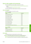 Page 137How to order supplies and accessories
There are two alternative ways to order supplies or accessories for your printer:
●Visit 
http://www.hp.com/go/T770/accessories/ or http://www.hp.com/go/T1200/accessories/ on
the Web.
●Contact HP Support (see 
Contact HP Support on page 182).
The rest of this chapter lists the available supplies and accessories, and their part numbers.
Order ink supplies
The following ink supplies can be ordered for your printer.
Table 14-1  Ink cartridges
CartridgePart number
HP 72...