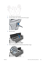 Page 1931.Turn off the printer at the front panel.
2.To avoid an electric shock, switch the printer off and unplug it.
3.Open the window.
4.Find the printhead drop detector beside the stored printhead carriage.
ENWWClean the printhead drop detector
185
 