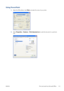 Page 123Using PowerPoint
1.Select the Office Button, then Print, and select the name of your printer.
2.Select Properties > Features > Print document on to scale the document to a particular
size.
ENWWPrint and scale from Microsoft Office
115
 