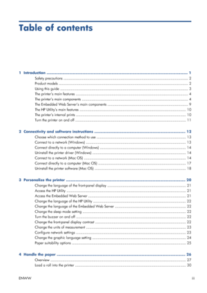 Page 3Table of contents
1  Introduction ...................................................................................................................... 1
Safety precautions ............................................................................................................ ........ 2
Product models ................................................................................................................ ........ 2
Using this guide...