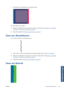 Page 159●The borders of colored blocks are wrongly colored.
To correct this kind of problem:
1.Reseat the printheads by removing 
them and then reinserting them. See 
Remove a printhead
on page 51 and Insert a printhead on page 54.
2. Align the printheads. See 
Align the printheads on page 59
.
Lines are discontinuous
If your lines are broken in the following way:
1. Check that you are using appropriate print-quality settings. See Print options on page 77.
2. Reseat the printheads by removing 
them and then...