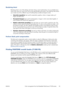 Page 103Rendering intent
Rendering intent is one of the settings used when doing a color transformation. As you probably know,
some of the colors you want to print may not be reproducible by the printer. The rendering intent allows
you to select one of four different ways of handling these so-called out-of-gamut colors.
●Saturation (graphics): best used for presentation graphics, charts or images made up of
bright, saturated colors.
●Perceptual (images): best used for photographs or images in which colors blend...