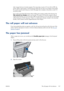 Page 165other images that do not include margins). This means that, to print a 914 mm (36 in) TIFF, the
printer needs to add margins, and the drawing needs 925 mm (36.4 in) of paper to be printed;
this would cause the job to be put on hold if the paper that is loaded on the printer is only 914
mm (36 in) wide.
If you wish to print these file formats without adding extra margins outside of the drawing, the
Clip contents by margins option can be used. This option will force the margins to be set
inside of the...