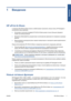 Page 1321Введение
HP ePrint & Share
С помощью HP ePrint & Share можно в любой момент выполнить легкую печать HP Designjet и
мгновенный обмен файлами.
●Интуитивно понятный интерфейс HP ePrint & Share делает печать большого формата
легкой, как никогда раньше.
●Мгновенно обменивайтесь документами с коллегами вне зависимости от формата и размера
файлов.
●Ваши документы всегда доступны с вашего компьютера и с сенсорного экрна подключенного
к сети принтера.
Перед использованием HP ePrint & Share в первый раз выполните...