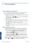 Page 3075 Internet bağlantısı
Internet bağlantısını yapılandırma
Ürünün Internet bağlantısını Gömülü Web Sunucusu’ndan veya ön panelden yapılandırabilirsiniz.
NOT:Yönetici parolası ayarlanmışsa, bu ayarları değiştirmek için bu parola gerekir.
●Gömülü Web Sunucusunda: Setup (Ayarlar) > Internet connection (Internet bağlantısı) öğesini
seçin.
●
Ön paneli kullanma: Sırasıyla 
 ve  düğmesine basın, ardından Connectivity (Bağlantı)
> Internet connectivity (Internet bağlantısı) öğesine basın.
Aşağıdaki ayarlar...