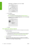 Page 84◦Quality Options: select Standard and drag the slider to Quality.
●Select the Color tab.
◦Select Print in Grayscale.
TIP:If you experience bronzing with these options, see Bronzing on page 127.
◦Under Color Management, select Printer Managed Colors, and then select Use Adobe
RGB (1998) from the source profile list.
●Click Print.
Print a digital album (Aperture, Mac OS)
This example uses Apple Aperture under Mac OS X and the color management is done by Aperture.
1.Initial recommendations:
●Choose an...