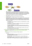 Page 76●CMS: CMS stands for Color Management System. It is the application that converts the color
information stored in the input image, which has the color space defined by a source profile, into
an output image that has the color space specified by a destination profile. There are many different
CMSs on the market: there are CMSs in applications, in operating systems and in printing software
provided by printer manufacturers (in our case the HP Designjet Z3200ps internal RIP).
●Source profile: a description...