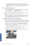 Page 76changed, takes about 18 minutes. If the printer identifies a problem when preparing the
printheads, the process takes longer , up to 30 minutes. For a single printhead insertion, the time
varies between 10 and 20  minutes. After all printheads are checked and prepared, the printhead
realignment procedure runs automa tically if paper is loaded. See 
Align the printheads
on page 71.
Clean (recover) the printheads
To clean the printheads (which often enables them to  recover from problems), go to the...