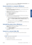 Page 23If your printer does not appear in the list, select Help me find my network printer and click
Next . In the next screen, give the  IP address of your printer.
Connect directly to a computer (Windows)
You can connect your printer directly to a comput er without going through a network, by using the
printers USB 2.0 socket.
1. Do not connect the comput er to the printer yet. You must first install the printer driver
software on the computer, as follows.
2. Insert the 
HP Start-Up Kit  DVD into your DVD...