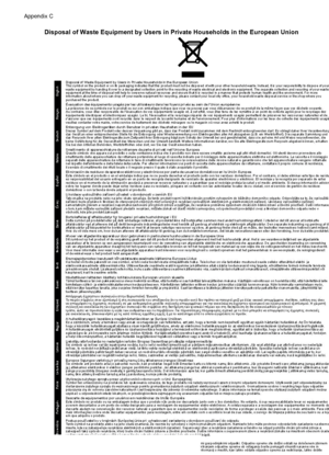 Page 82Disposal of Waste Equipment by Users in Private Households in the European Union
Appendix C
80 Technical information
 