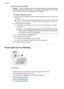 Page 60Printer name does not appear
Solution:If the printer software seems to install correctly, but the printer name does
not appear in the list of printers when you click Print on the File menu or in the Printers
folder in Control Panel, try reinstalling the printer software.
To reinstall the printer software
1.Quit any antivirus programs or other software programs that are running on the
computer.
NOTE:To quit an antivirus program, follow the manufacturer’s instructions.
2.Uninstall the printer software:
a....