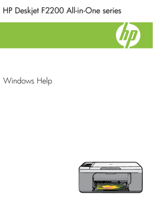 Page 1
HP Deskjet F2200 All-in-One series
Windows Help
 