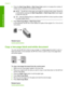 Page 544.Press the Start Copy Black or Start Copy Color button to increase the number of 
copies up to a maximum of 9 (varies by model).
NOTE: The HP All-in-One waits very briefly for another button press. Pause for 
a while before pressing the  Start Copy Black or Start Copy Color button again 
to start the copy job.
TIP: Use the software that you installed with the HP All-in-One to set the number 
of copies higher than 9.
5. Press Start Copy Black or Start Copy Color. 
In this example, the HP All-in-One makes...