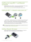 Page 18 Chapter 2 - Installing and using accessories 18
Installing and using 802.11 and Bluetooth 
accessories
The HP Deskjet 460wf includes an HP 802.11 wireless printer card and the HP Deskjet 460wbt includes a 
Bluetooth wireless printer card. The printer also supports Bluetooth USB accessories.
See http://www.hp.com/support/dj460
 to learn more about supported wireless accessories.
Installing the 802.11 or Bluetooth wireless printer card
Insert the HP 802.11 or Bluetooth wireless printer card, with the...