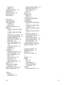 Page 169description 8
printing 48
regulatory information 151
release notes 4
resolution, printer 144
Resume button 8
Resume light 8
S
setup poster 4
small media ejector 7
small media guide description 7
using 53, 55
smart software features 45
software changing current print settings 47
changing default print settings 44
customizing setup program 19
HP photo imaging software 60
installing in Macintosh 13
other software, installing 20
printer driver 10
printer driver features 45
smart software features 45, 144...