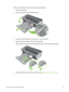 Page 678When you have finished printing,  remove the remaining media:
a Raise the output tray.
b Press the input tray lock and extend the tray.
c 
Close the small media guide by moving it 90˚ counter-clockwise.
d Eject the media by pulling out the small media ejector.
e After removing the media, push the small media ejector back to the original position.
fReload the desired media into the output tray (see Loading media in the input tray).
Printing on cards and smaller-sized media  57
 