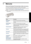 Page 81Welcome
Welcome to the HP Deskjet D1500 Printer series Help. For details on how to use your
computer and the printer together, see the following table and select an appropriate topic.
You can also use the table of contents pane on the left to locate information.
If you are using the product with a Windows 2000 computer, some features may not be
available. For more information, see 
Notice to Windows 2000 users.
NOTE:For information about installing the software, see the Setup Guide that came
with the...