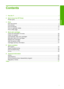 Page 3Contents
1 How Do I?..................................................................................................................................3 
2Get to know  the HP Printer 
Printer parts.................................................................................................................. ..............5 
3Print 
Print documents................................................................................................................ ..........7 
Print...