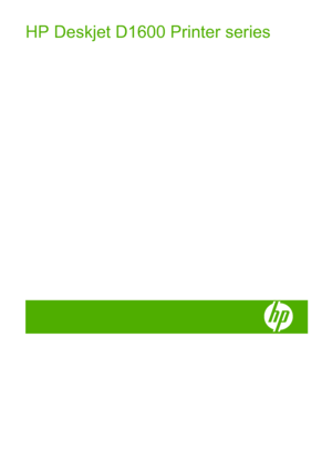 Page 1HP Deskjet D1600 Printer series
 