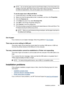 Page 68NOTE:Do not set the paper size from the Printers folder or from the printer icon
located in the lower-right hand corner of the screen next to the clock, because this
will affect all applications. Only set the paper size in Microsoft Word.
To set the paper size in Microsoft Word
1.In Microsoft Word, click File, and then click Print.
2.Make sure that the appropriate printer is selected, and then click Properties.
3.Click the Features tab.
4.In the Size drop-down list, select Envelope #10.
5.Click OK on the...