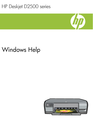 Page 1HP Deskjet D2500 series
Windows Help
 