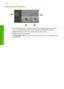 Page 6Control panel features
1On: Turns the product on or off. When the product is off, a minimal amount of power is still 
used. To completely remove power, turn off the product, then unplug the power cord.
2Resume : Instructs the HP Printer to continue after a problem is solved.
3Cancel: Stops the current operation.
4Ink status lights: Lights are on when the ink is low, and flash when the print cartridge needs 
to be serviced.
Chapter 1 
4 Get to know the HP Printer
Get to know the HP Printer
 