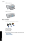 Page 214.Raise the output tray.
5.Raise the input tray.
Print cartridges
Three print cartridges can be used with the printer.
1Black print cartridge
2Tri-color print cartridge
3Photo print cartridge
For information about using the print cartridges, see the following topics:
•
Use print cartridges
•
Replace print cartridges
Chapter 3
18 Get started
Get started
 