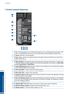 Page 13Control panel features
Wireless
1On: Turns the product on or off. When the product is off, a minimal amount of power is stillused. To completely remove power, turn off the product, then unplug the power cord.
2Cancel: Stops the current operation.
3Scan: Starts a scan of an original placed on the glass. Press and hold for two seconds to
begin wireless test.
4Paper Selection: Changes the paper type setting for copying to either plain or photo paper.The Paper Selection lights indicate the currently selected...