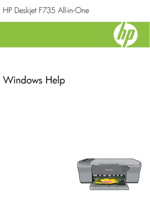 Page 1
HP Deskjet F735 All-in-One
Windows Help
 