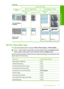 Page 58Orientation of original
Layout of the copy
4x6 or L (Small Photo)A or A4 (Plain or Photo)
Resize to FitOFFResize to Fit ONResize to FitOFFResize to Fit ON
Two 4x6 Photos (Portrait)
8.5x11 or A4 Document
Set the copy paper type
You can set the paper type for copying to  Plain, Photo (Large), or Photo (Small).
NOTE:Copies made on plain paper are automatically made using Normal quality. 
Copies made on photo paper are automatically made using  Best quality.
Refer to the following table to determine which...