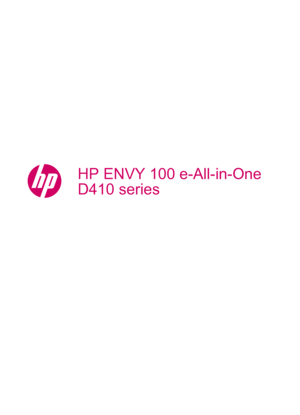 Page 1HP ENVY 100 e-All-in-One
D410 series
 