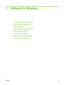 Page 213 Software for Windows
●Supported operating systems for Windows
●
Supported printer drivers for Windows
●
Priority for print settings
●
Change printer-driver settings for Windows
●
Remove software for Windows
●
Supported utilities for Windows
●
Supported network utilities for Windows
●
Software for other operating systems
ENWW 11
 