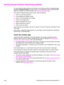 Page 37ENWWSolving general wireless networking problems 31
Solving general wireless networking problems
For most wireless printing problems, the first step is to try printing a network configuration page.
To print a configuration page, when the printer is in the Ready state, press and hold the Go 
button for 5 seconds. For more information, see Network configuration page
.
If the network configuration page does not print, verify the following:
●Printer is set up and powered on
●Print cartridges are installed...