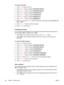 Page 30To set the personality
1. Press M
ENU to open the menus.
2. Press 
 (DOWN button) to highlight  CONFIGURE DEVICE .
3. Press 
 (SELECT button) to select  CONFIGURE DEVICE .
4. Press 
 (DOWN button) to highlight  SYSTEM SETUP.
5. Press 
 (SELECT button) to select  SYSTEM SETUP .
6. Press 
 (DOWN button) to highlight  PERSONALITY.
7. Press 
 (SELECT button) to select  PERSONALITY.
8. Press 
 (UP button) or  (DOWN button) to select the appropriate personality ( AUTO, PS ,
PCL , or PDF ).
9. Press 
 (SELECT...