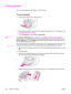 Page 50Printing booklets
You can print booklets on letter, legal, or A4 print media.
To print booklets
1. Load the print media in the media input tray.
2. In the software program, open the device properties (printer driver). For instructions, see
To change settings for a print job.
3. On the Finishing tab, select Print on Both Sides.
Note
If the Print on Both Sides option is dimmed or unavailable, open the device properties
(printer driver). For instructions, see 
To change default settings across all programs....