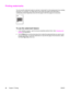 Page 52Printing watermarks
You can use the watermark option to print text “underneath” (in the background) of an existing
document. For example, you might want to have large gray letters that spell Draft or
Confidential printed diagonally across the first page or all of the pages of a document.
To use the watermark feature
1. In the software program, open the device properties (printer driver). See Changing print
settings for instructions.
2. On the Effects tab, use the drop-down list to select the watermark...