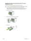 Page 335Automatic two-sided printing (duplexing) path (HP LaserJet
3390/3392 all-in-one)
To clear a jam in the automatic two-sided path, perform the following steps:
CAUTIONDo not use sharp objects, such as tweezers or needle-nose pliers, to remove
jams. Damage caused by sharp objects will not be covered by the warranty.
When removing jammed media, pull the jammed  media straight away from the all-in-one.
Pulling jammed media out of the all-in-one at an angle can damage the all-in-one.
1. Open the rear output...