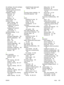 Page 421ink cartridges. See print cartridges
input trays.  See trays
installation guides, accessories and supplies 242
installation, software
Macintosh 22
minimum 16
typical 16
Windows 20
Instant Support 374
interface ports
cables, ordering 366
HP LaserJet 3050 8
locating on HP LaserJet3052/3055 11
locating on HP LaserJet
3390/3392 13
types included 5
international dialing 73, 81
IP address
AutoIP 162
automatic configuration 159
BOOTP configuration 168
class 184
DHCP 163
host portion 184
manual configuration...