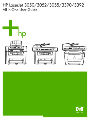 Page 1HP LaserJet 3050/3052/3055/3390/3392
All-in-One User Guide
 