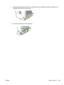 Page 2819.With both hands, grasp the side of the media  that is most visible (this includes the middle), and
carefully pull it free from the all-in-one.
10. Close the automatic two-sided path door.
ENWW Other: How do I? 263
 