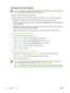 Page 94Changing resolution settings
NOTEIncreasing the resolution increases the fax size. Larger faxes increase the send time
and could exceed the available memory in the all-in-one.
The factory-set default resolution setting is  Fine.
Use this procedure to change the default resolution for all fax jobs to one \
of the following settings:
● Standard
: This setting provides the lowest quality and the fastest transmission time.
● Fine
: This setting provides a higher resolution quality than  Standard that is...