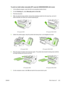 Page 219To print on both sides manually (HP LaserJet 3050/3052/3055 all-in-one)
1.In the software program, open the all-in-one properties (printer driver).
2. On the  Finishing  tab, select  Manually print on 2nd side .
3. Print the document.
4. After one side has been printed, remove the remaining media from the input tray, and set it
aside until after you finish your manual duplexing job.
HP LaserJet 3050 HP LaserJet 3052/3055
5.Gather the printed pages, keep the printed side facing down, and straighten the...