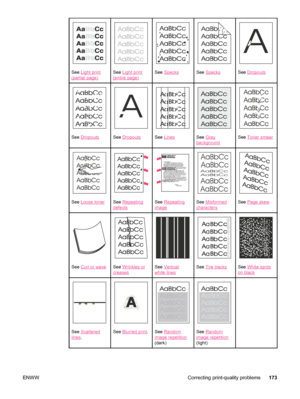 Page 185See Light print
(partial page)
See Light print
(entire page)
See SpecksSee SpecksSee Dropouts
See DropoutsSee Dropouts
A
A
A
A
AB
B
B
B
BC
C
C
C
Ca
a
a
a
ac
c
c
c
cb
b
b
b
b
See LinesSee Gray
background
See Toner smear
See Loose tonerSee Repeating
defects
Dear Mr. Abhjerhjk,
The dhjhfiuhu if teint hhkjhjnf j us a weue jd, fnk
ksneh vnk kjdfkaakd ss hsjhnckkajhdhf kashfhnduujdn.
Pkshkkhklhlkhkhyufwe4yrh9jjflkln djd skshkshdcnksnjcnal
aksnclnslskjlncsl nas lnslna, ncnsljsjscljckn nsnclknsllj
hwlsdknls...