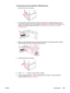 Page 151To clear jams from the optional 1,500-sheet tray 
1. Open the front door of the tray.
2. If the edge of the jammed paper is visible in the feed area, slowly pull the paper down
and out of the printer. (Do not pull the paper straight  out, or it will tear.) If the paper is not
visible, look in the top-cover area. (See 
To clear jams from the top-cover and print-
cartridge areas .)
3. Make sure that the paper does not exceed  the fill marks on the paper guides, and that
the front edge of the stack  is...