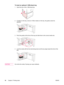 Page 66To load an optional 1,500-sheet tray
1. Open the door of the 1,500-sheet tray.
2. If media is in the tray, remove it. When media is in the tray, the guides cannot be
adjusted.
3. Pinch the guides at the front of the tray and slide them to the correct media size.
4. Load the media with the front side facing down  and the top edge toward the front of the
tray.
CAUTIONDo not fan the media. Fanning can cause misfeeds.
54 Chapter 2 Printing tasks ENWW
 