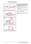 Page 41ENChapter 2:  Printing Tasks 29
Adjust the Paper Stop
For printing stacks of large paper only, 
the paper stop on the top output bin 
prevents long paper from being pushed 
over the edge of the printer. 
1Push in the center of the paper stop 
to release it.
2Pull the paper stop out until it stops.
3Flip up the end section.
4Adjust the paper stop to the desired 
size.
 