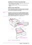 Page 65ENChapter 2:  Printing Tasks 53
Guidelines for Printing Custom-Size Paper
Do not attempt to print on paper smaller than 3 inches (76 mm) 
wide or 5 inches (127 mm) long.
Set page margins at least .17 inch (4.23 mm) away from the 
edges. 
Setting Custom Paper Sizes
When custom paper is loaded, size settings need to be selected 
from the software application (the preferred method), the printer 
driver, and from the printer’s control panel. 
NoteAll settings in the printer driver and software application...