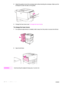 Page 6058Chapter 2 Printing tasks ENWW
3
Adjust the guides to touch the envelope stack without bending the envelopes. Make sure the 
envelopes fit under the tabs on the guides.
4 Change the fuser levers (see  To change the fuser levers).
To change the fuser levers
1If an optional output device is installed, slide it away from the printer to access the left door.
2 Open the left door.
WA R N I N G ! Avoid touching the adjacent fusing area. It can be  hot.
 